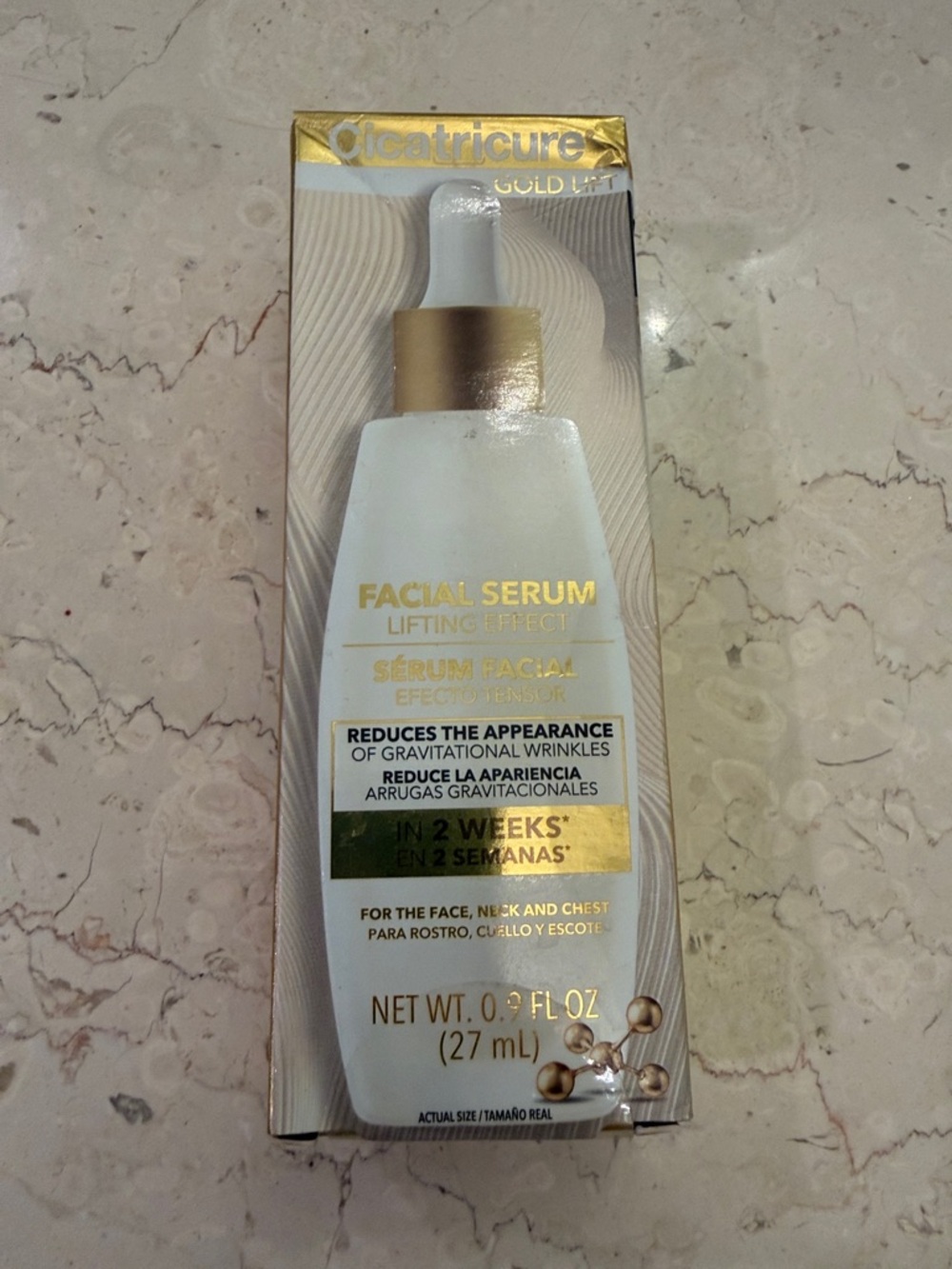 Gold Lift Facial Serum — White & Gold